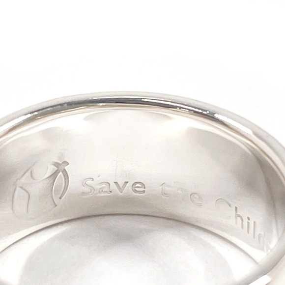 BVLGARI Save the Children Charity Ring, 925 Sterling Silver, Size 10, Women's